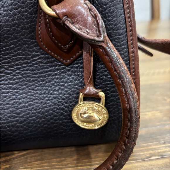 Vintage Dooney & Bourke All-Weather Leather Mini Satchel Crossbody - Picture 3 of 16